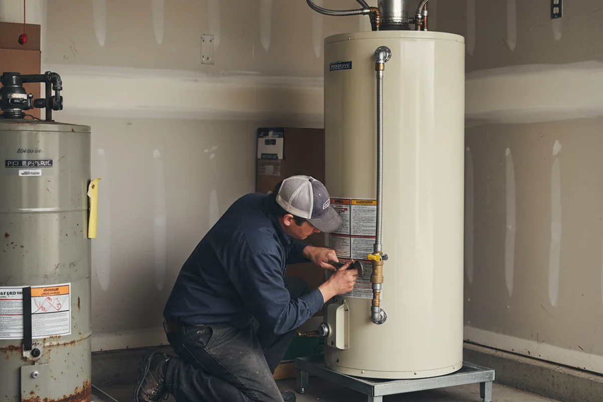 Water heater and shutoff valve replacement in Cleburne